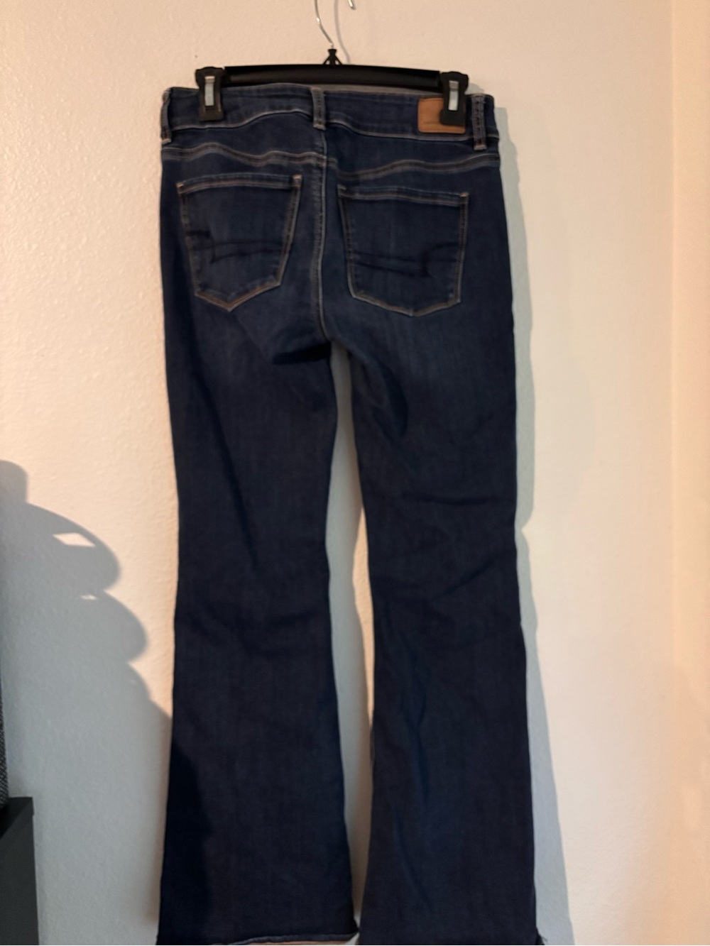 American Eagle Outfitters Dark Blue Flare Jeans - Picture 2 of 4